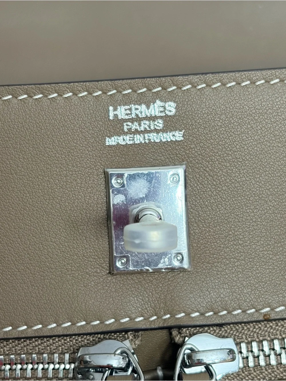 Taupe KELLY LAKIS 25 CM ETOUPE PHW SWIFT CLASSIC CHARM INCLUDED